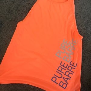 Pure Barre Muscle tee orange